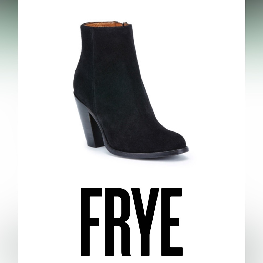 FRYE Women's Jenny Bootie Black Suede